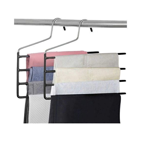 4-Tier Space Saving Pants Hangers (3) - Picture 4 of 4